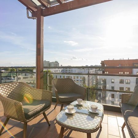 Mokotow Premium Apartment With Terrace Warschau Exterior foto