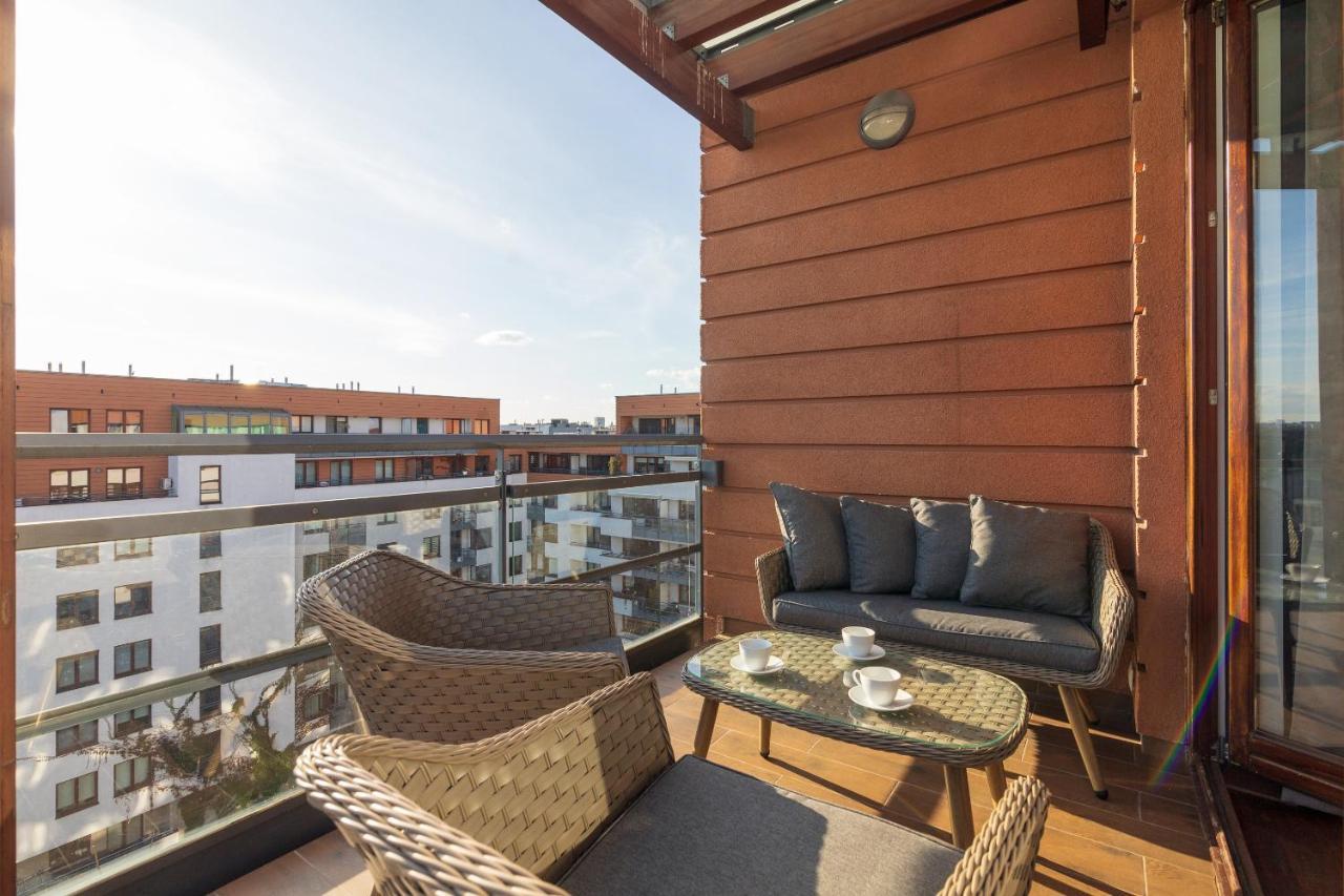 Mokotow Premium Apartment With Terrace Warschau Exterior foto