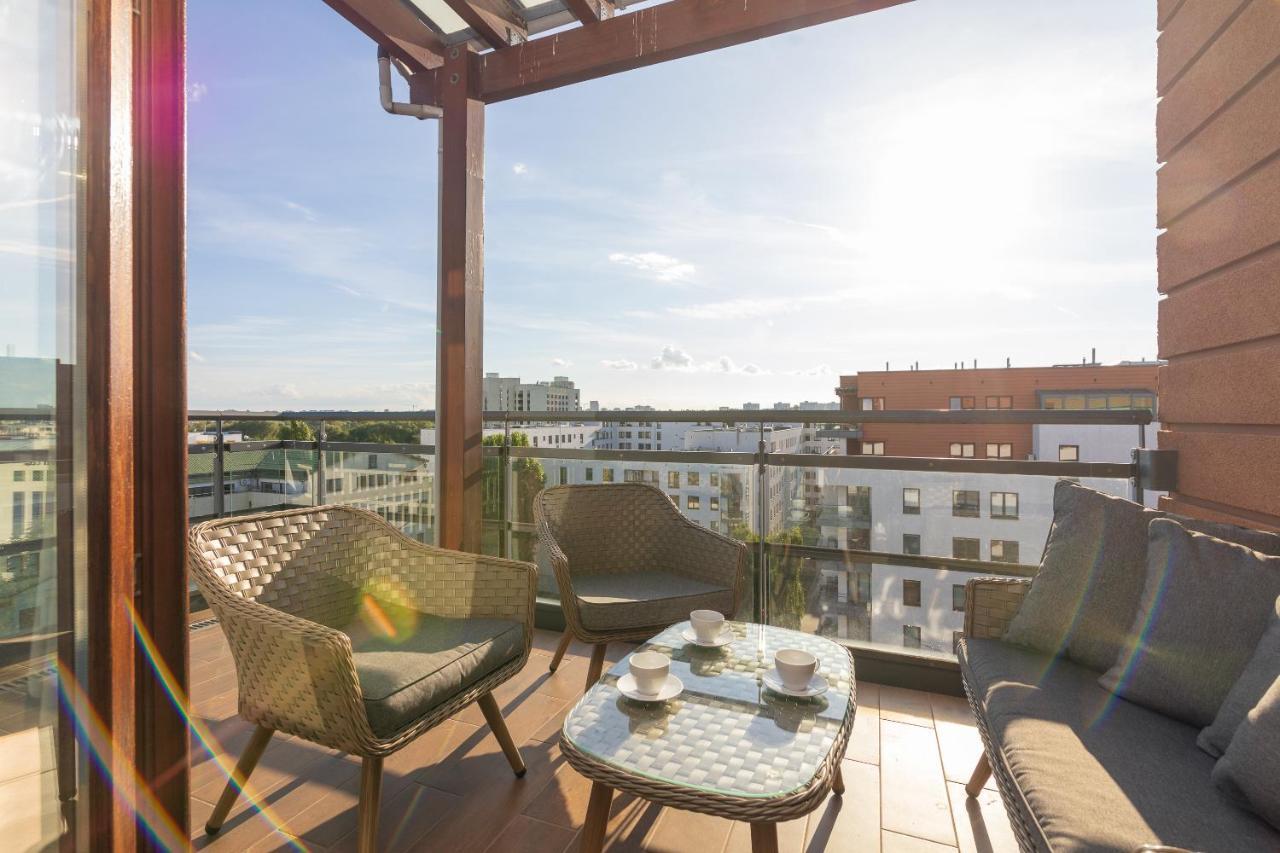 Mokotow Premium Apartment With Terrace Warschau Exterior foto